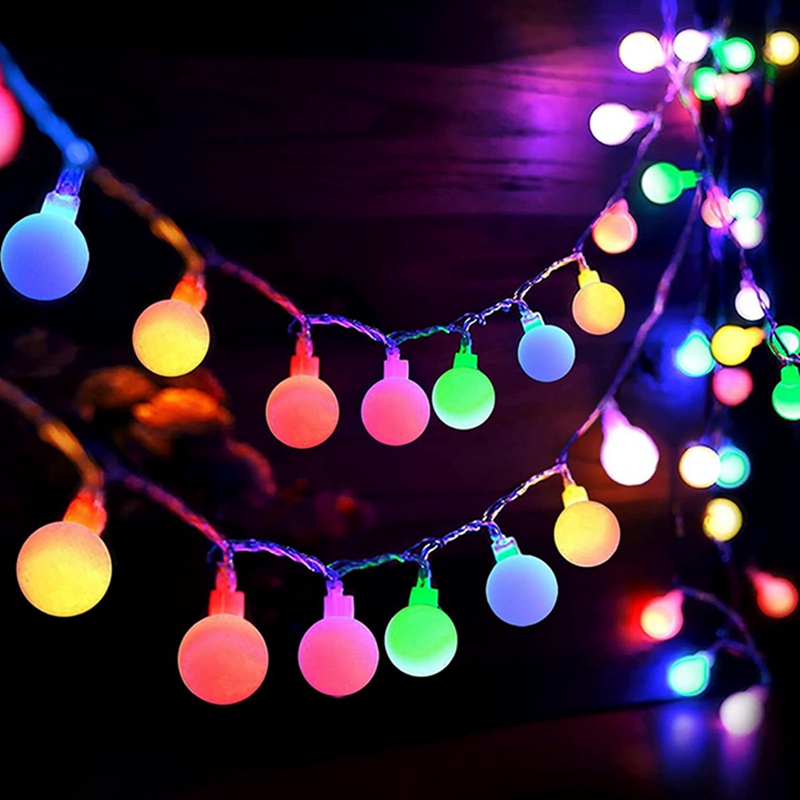 Outdoor Power For Gazebo - ไฟประดับ LED ทรงกลมสำหรับภายนอกอาคาร ใช้พลังงานจาก USB ให้แสงวอร์มไวท์