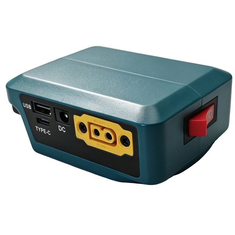 Outdoor Power Double Adapter - AT82-Outdoor Car Emergency Power Supply พอร์ตคู่ชาร์จเร็วสำหรับอะแดปเตอร์มัลติฟังก์ชั่นแบตเตอรี่ลิเธียม