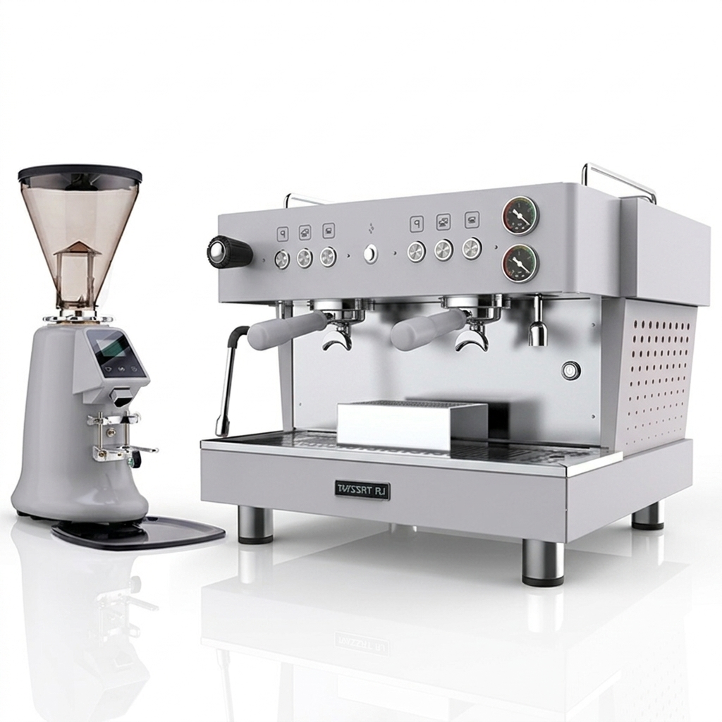 Outdoor Power Group - เครื่องชงกาแฟเอสเพรสโซเชิงพาณิชย์ 2 หัวชง แบบอิตาลี ตั้งโปรแกรมได้ สำหรับใช้ในบ้าน