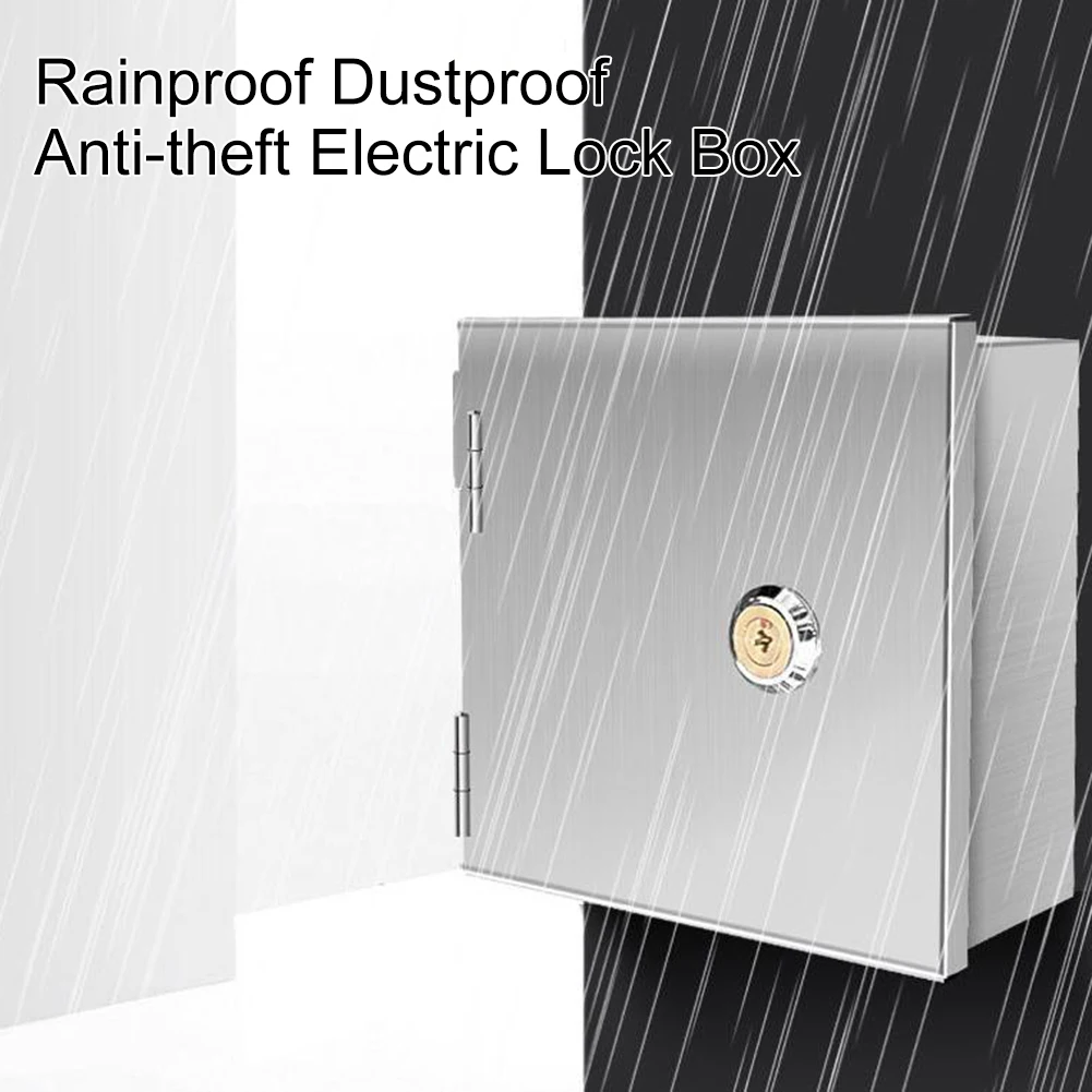 Outdoor Power Outlet - กลอนล็อคกล่องไฟฟ้าสแตนเลสกันน้ำสำหรับปลั๊กไฟฟ้ากลางแจ้งพร้อมฝาครอบนิรภัยป้องกันการเปิดใช้งานโดยไม่ได้ตั้งใจ