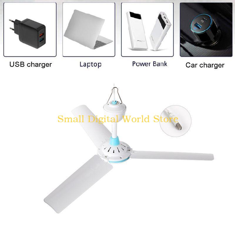 77UB 3 ใบ 5V USB เพดาน Fan Air - Outdoor Power For Gazebo บทวิจารณ์และราคา