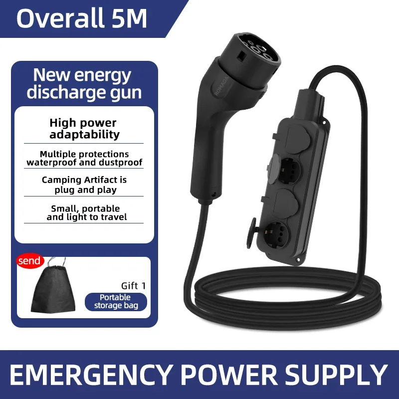 แบบพกพา 16A 4KW ไฟฟ้ารถ EV Cha - Outdoor Power Outlet บทวิจารณ์และราคา