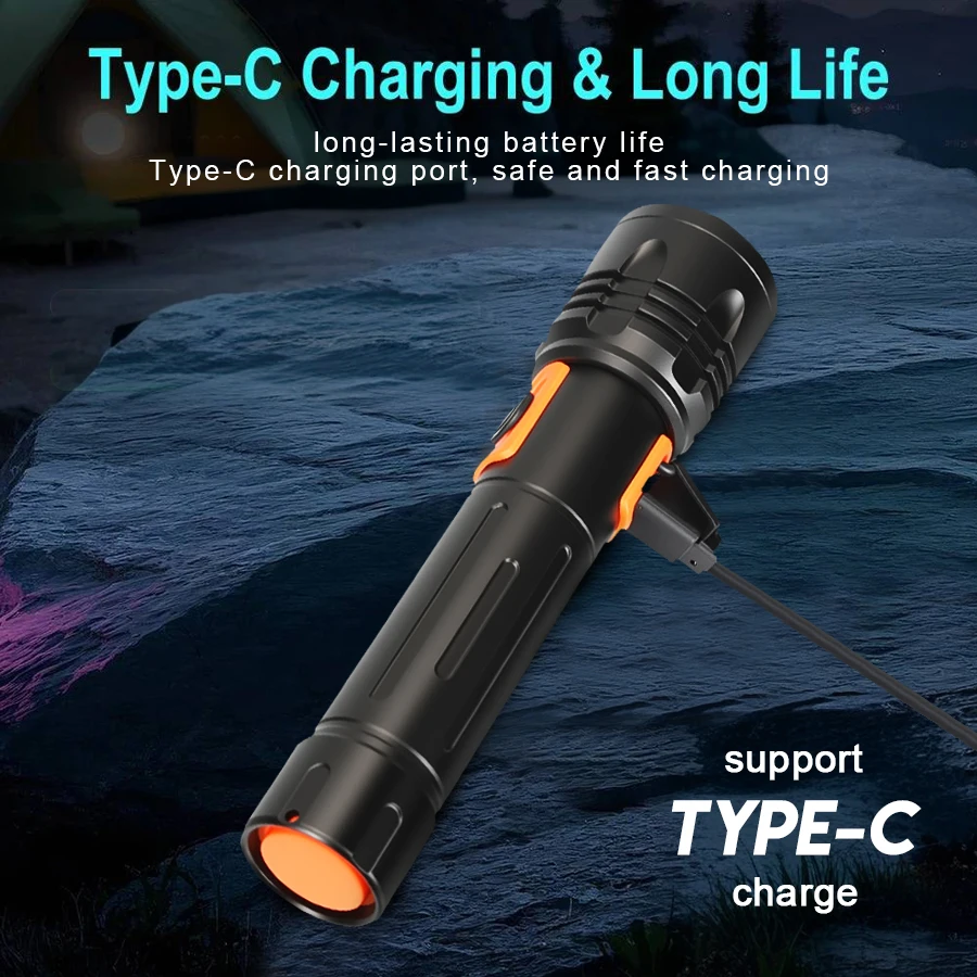 ไฟฉาย LED พลังงานสูงไฟฉายแบบชา - Outdoor Power Usb บทวิจารณ์และราคา