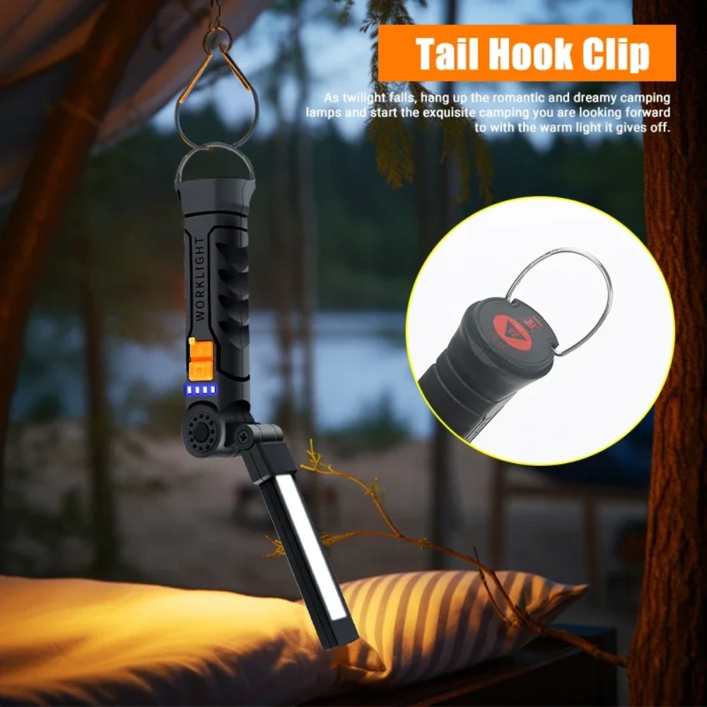 ไฟฉาย LED แบบพกพา COB ไฟฉายแบบ - Outdoor Power Usb บทวิจารณ์และราคา