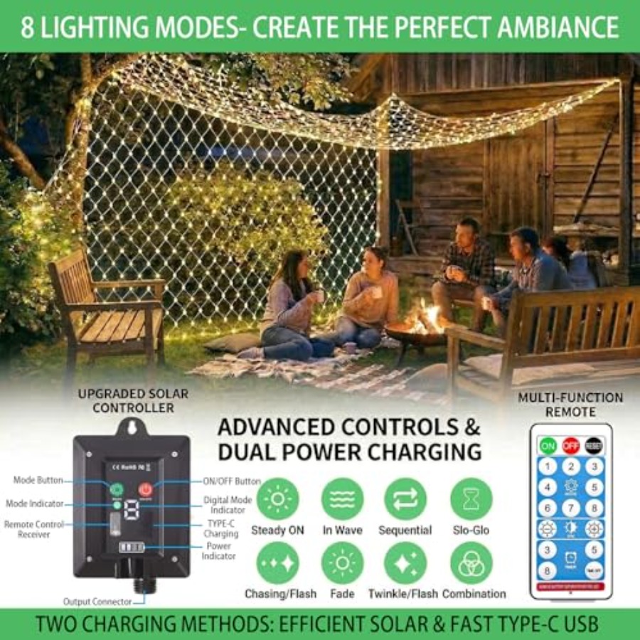 ไฟตาข่ายพลังงานแสงอาทิตย์, ไฟต - Outdoor Power For Gazebo บทวิจารณ์และราคา