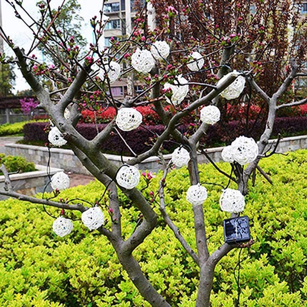 ไฟโซลาร์ลูกบอลแบบสายยาว 20 LED - Outdoor Power For Gazebo บทวิจารณ์และราคา