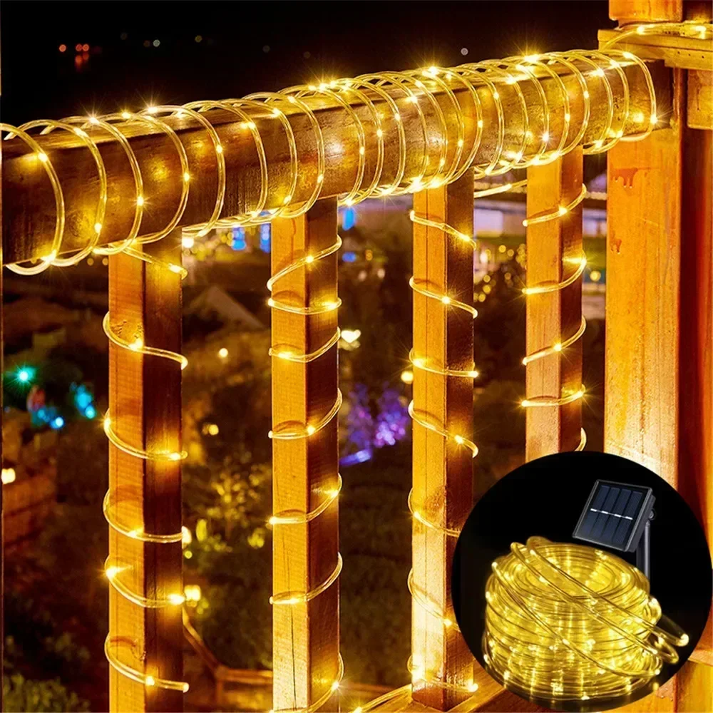 ไฟเชือกโซลาร์เซลล์ 8 โหมด ไฟกล - Outdoor Power For Gazebo บทวิจารณ์และราคา