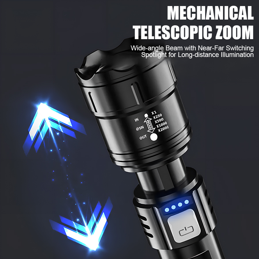 ไฟฉาย LED พลังงานสูง P50 แบบชา - Outdoor Power Usb บทวิจารณ์และราคา