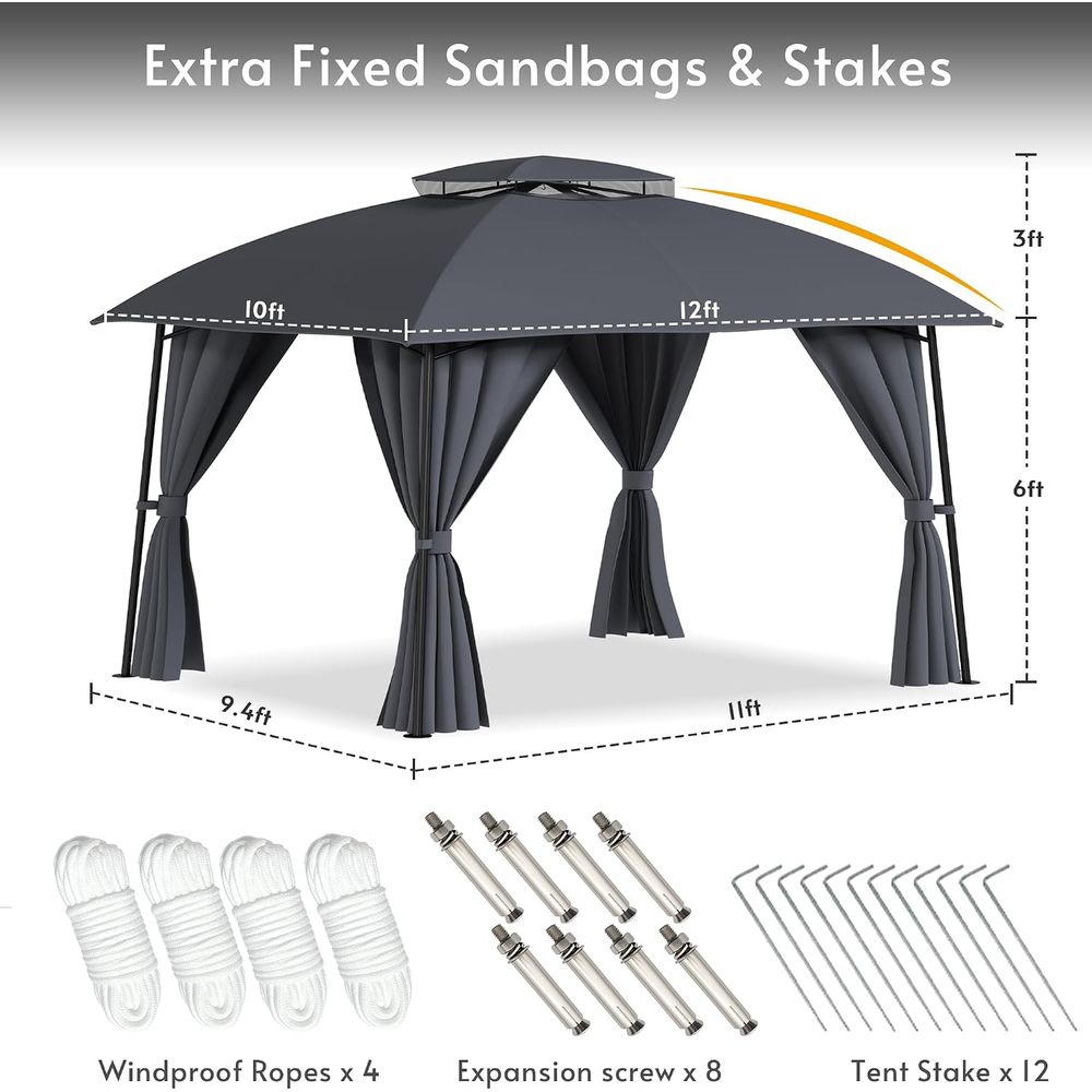 ศาลาพักผ่อนกลางแจ้งรุ่น 1012 พ - Outdoor Power For Gazebo บทวิจารณ์และราคา