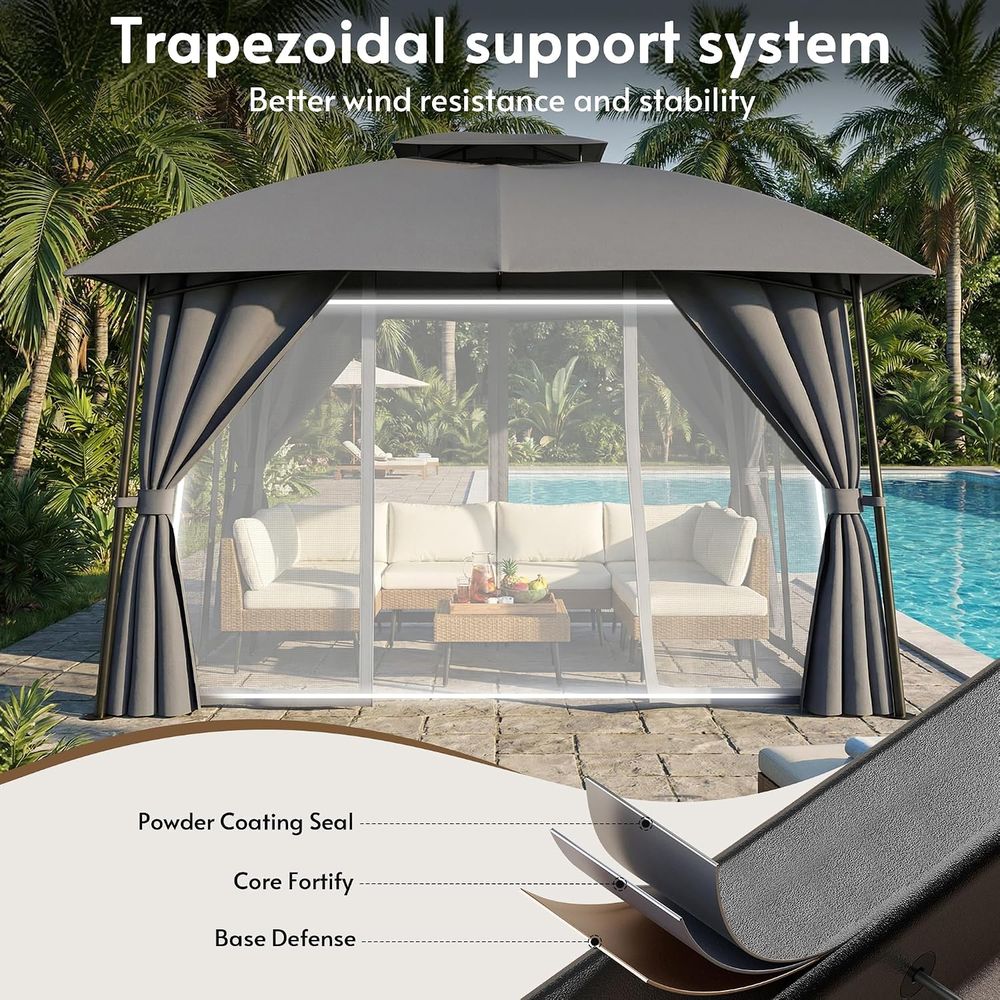 ศาลาพักผ่อนกลางแจ้งรุ่น 1012 พ - Outdoor Power For Gazebo บทวิจารณ์และราคา