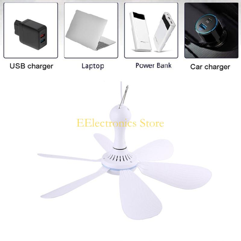 B03C 1 ความเร็ว USB Travel Fan - Outdoor Power For Gazebo บทวิจารณ์และราคา