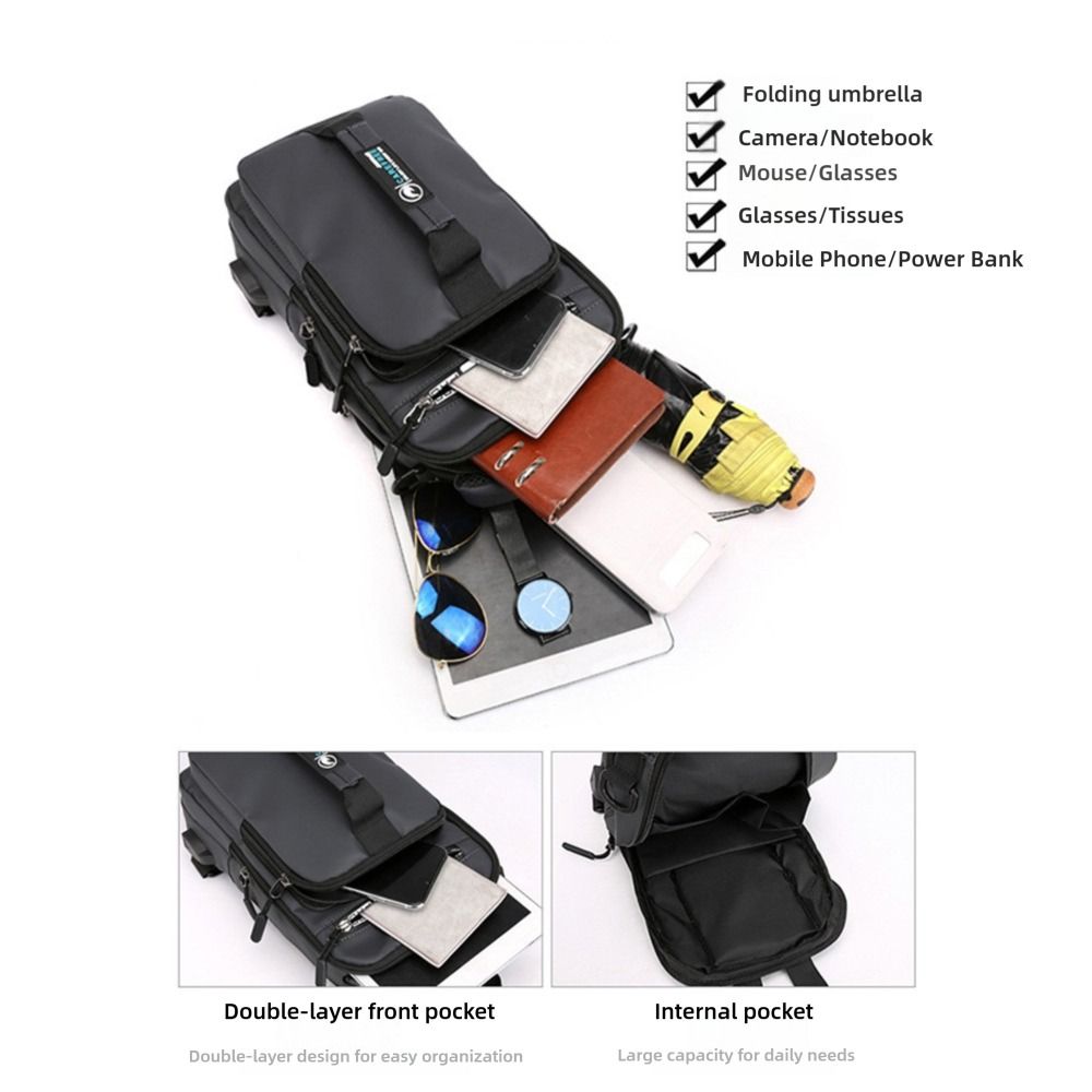 กระเป๋าเป้สะพายไหล่ผู้ชายแบบชา - Outdoor Usb Power Supply บทวิจารณ์และราคา