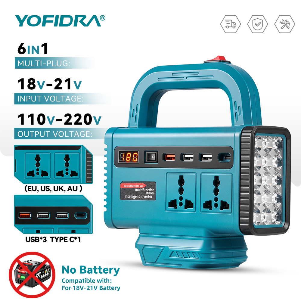 อินเวอร์เตอร์พกพา YOFIDRA 220V - Outdoor Usb Power Supply บทวิจารณ์และราคา