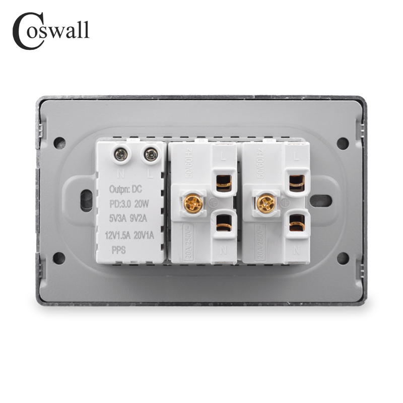 Coswall PC บราซิลมาตรฐาน 20A P - Outdoor Power Outlet บทวิจารณ์และราคา