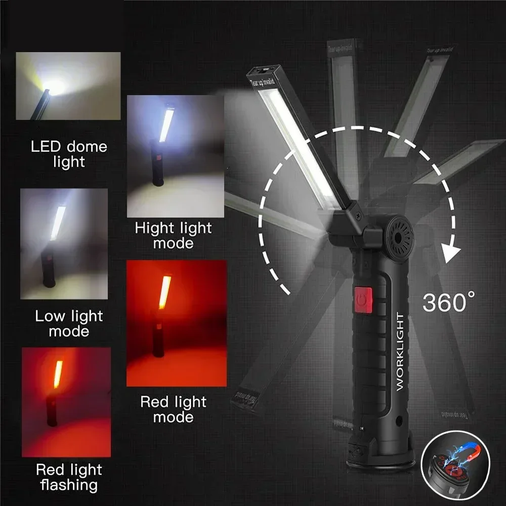 ไฟฉาย LED COB แบบชาร์จไฟได้ผ่า - Outdoor Power Usb บทวิจารณ์และราคา