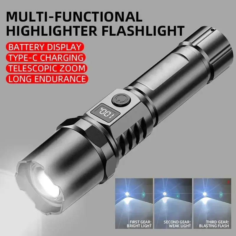 ไฟฉาย LED กำลังสูง XHP100 แบบช - Outdoor Power Usb บทวิจารณ์และราคา