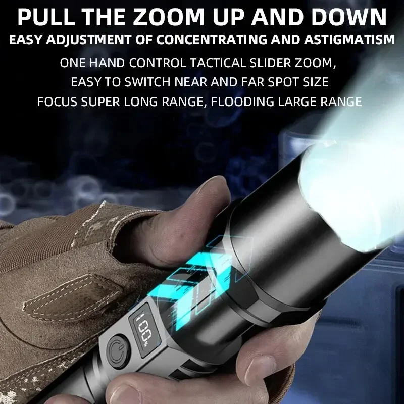 ไฟฉาย LED กำลังสูง XHP100 แบบช - Outdoor Power Usb บทวิจารณ์และราคา