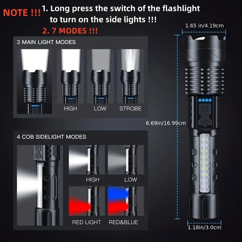 ไฟฉาย LED กำลังสูง พร้อมหน้าจอ - Outdoor Power Usb บทวิจารณ์และราคา