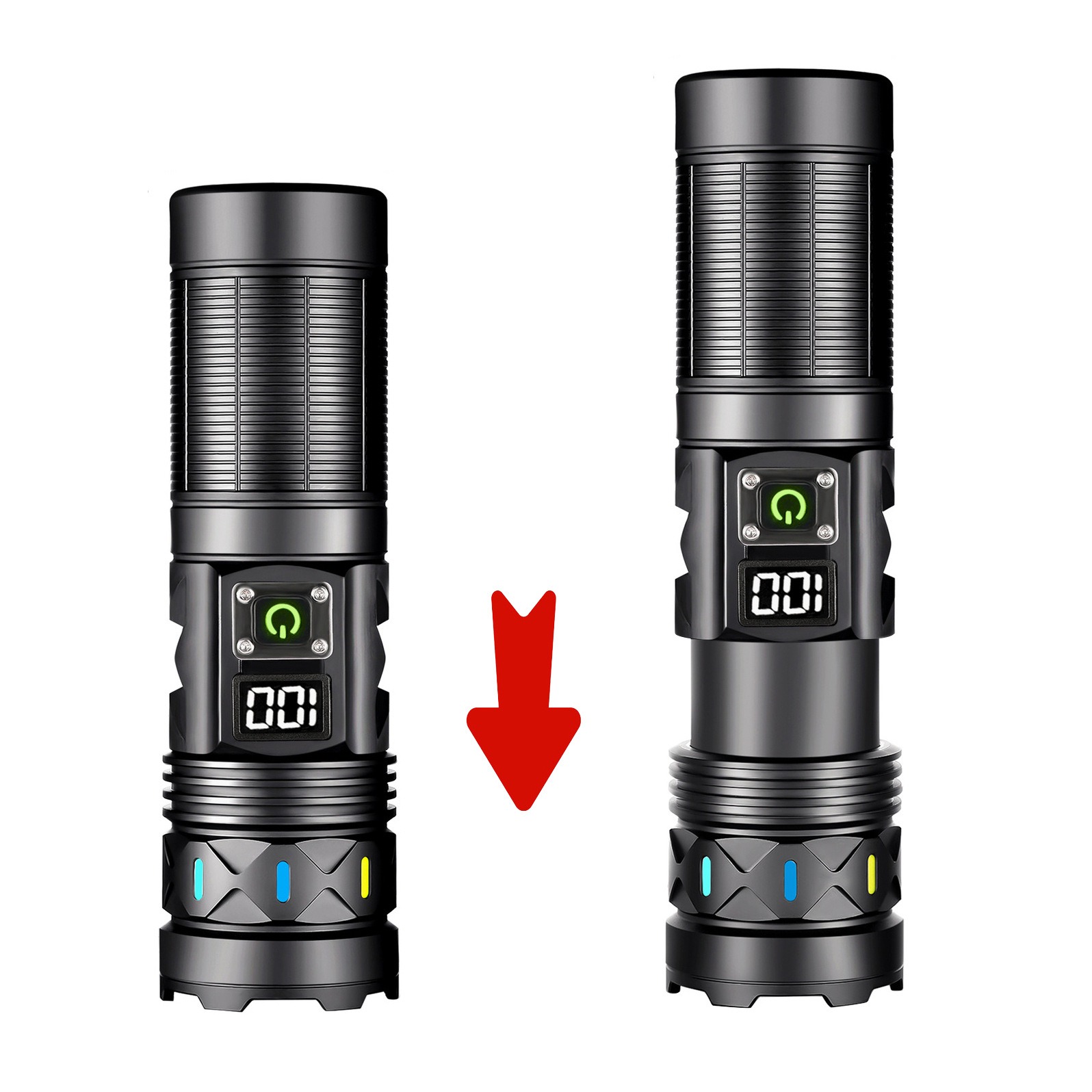ไฟฉาย LED พลังงานสูงแบบยืดหดได - Outdoor Power Usb บทวิจารณ์และราคา